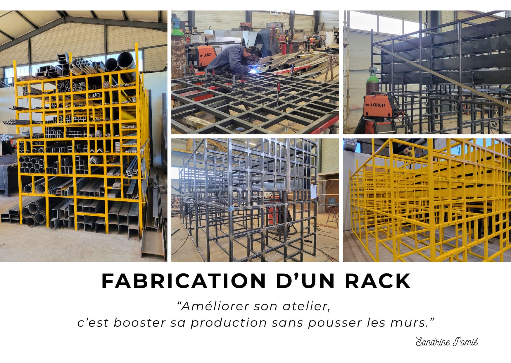 Rack à tubes atelier PCMA