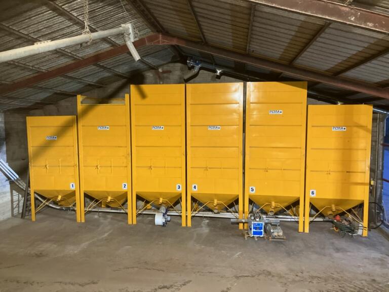 6 silos grande capacité PCMA
